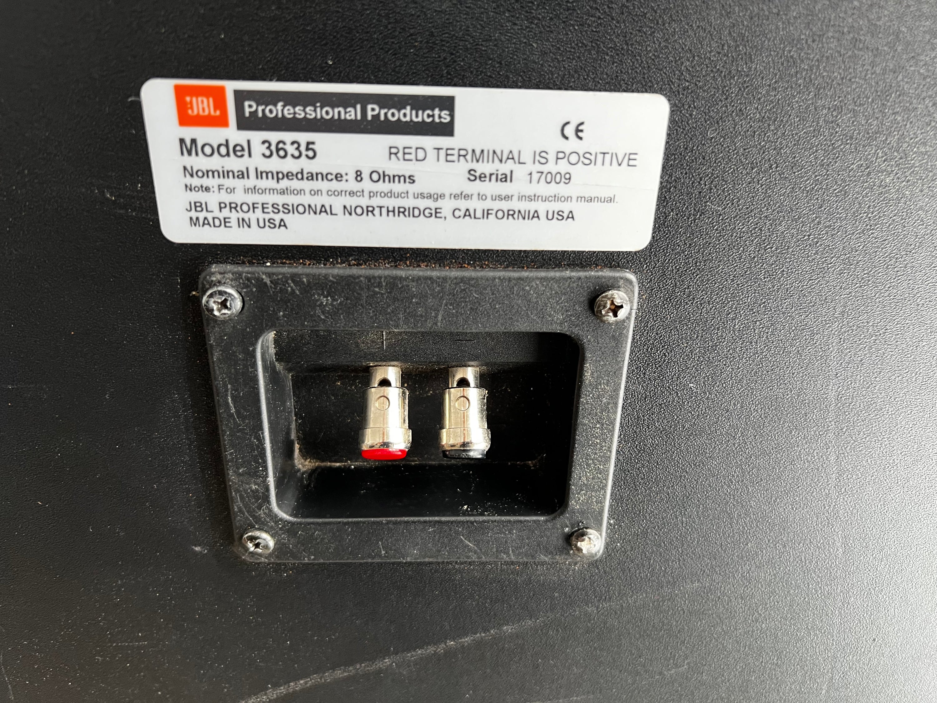 JBL 3635 _Caisson de basses 18’’ professionnel