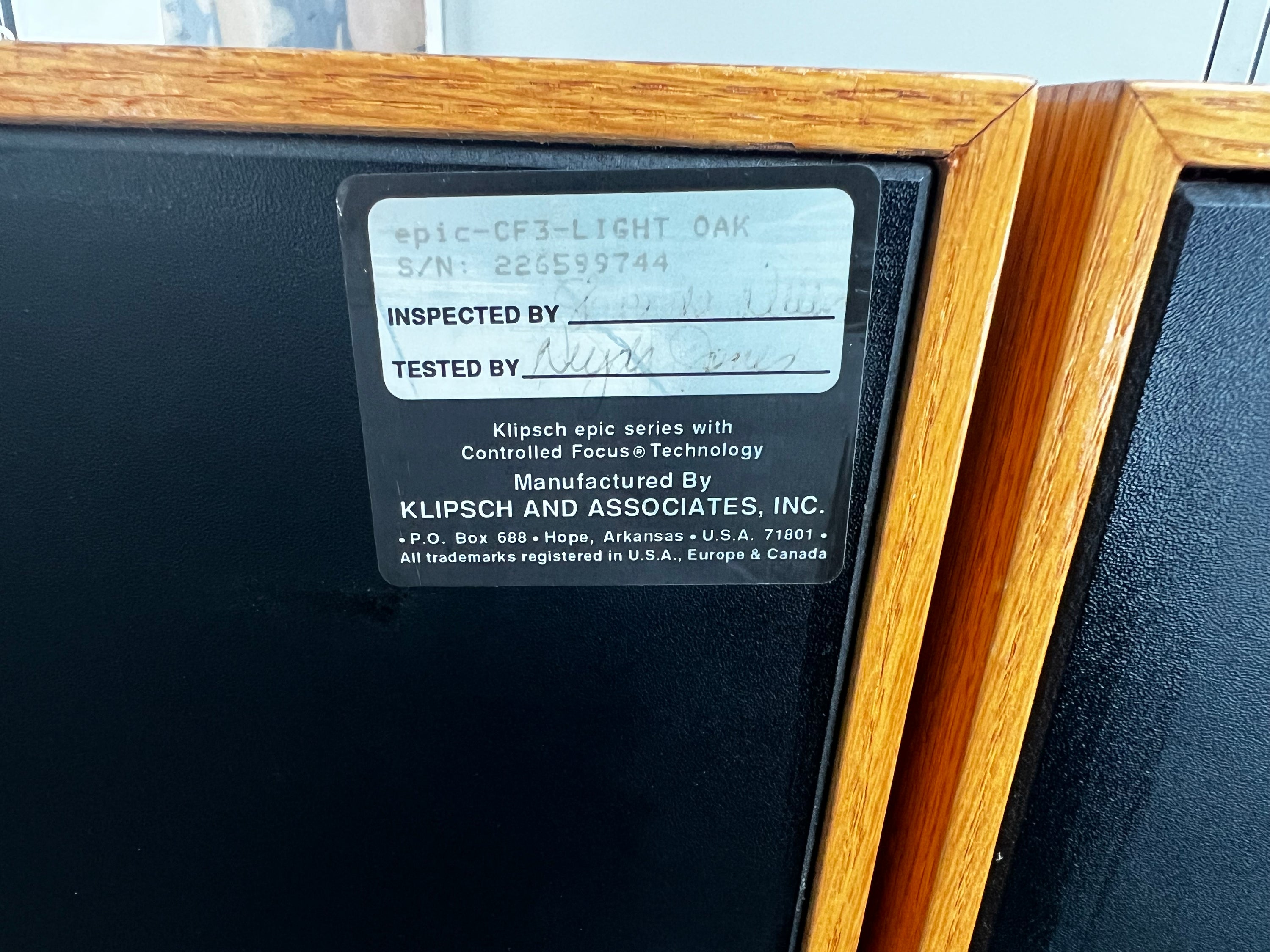 Klipsch EPIC CF-3_Haut-Parleurs de plancher