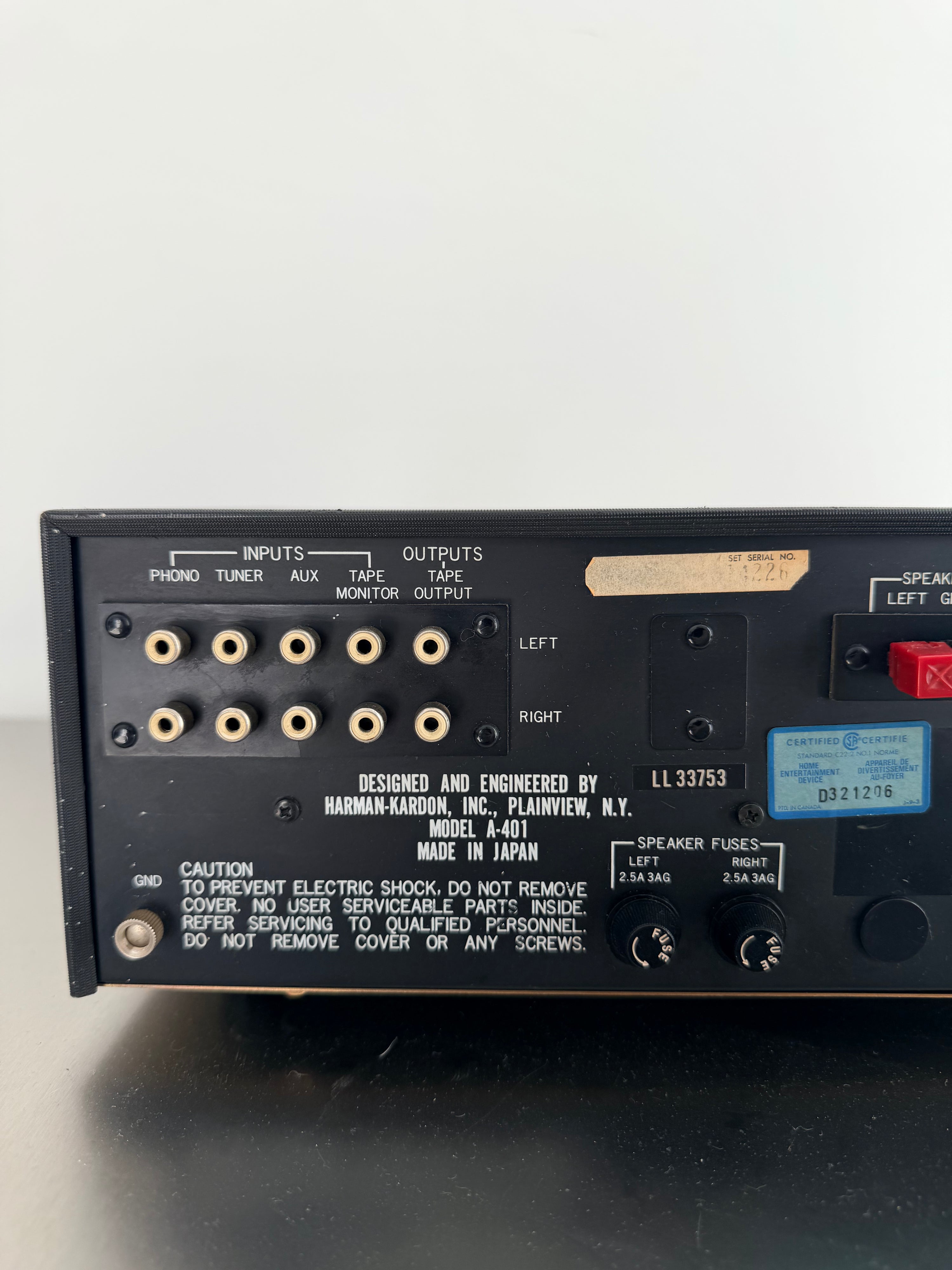 Harman Kardon A 401 _Amplificateur intégré