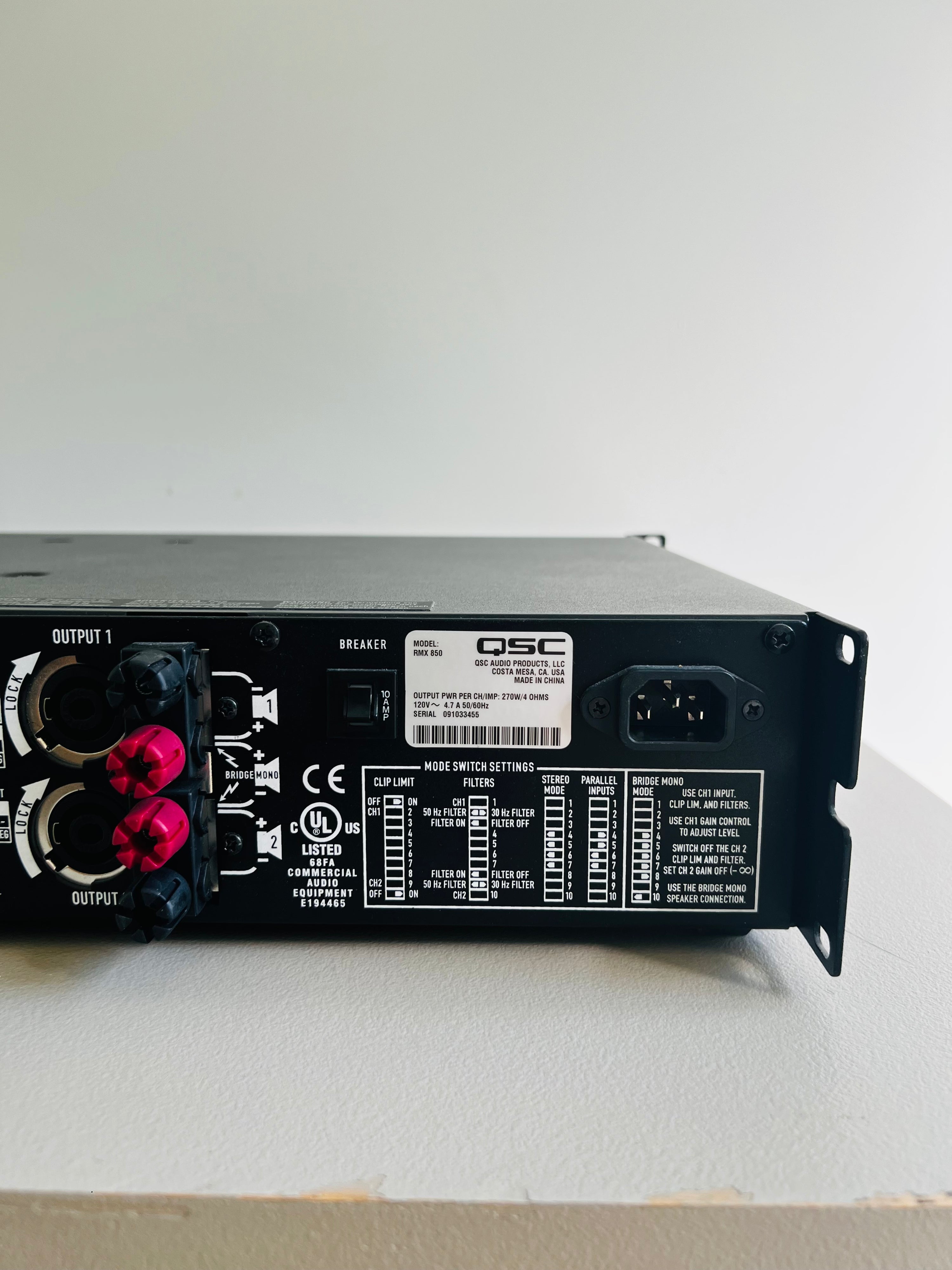 QSC RMX-850 _Amplificateur de puissance
