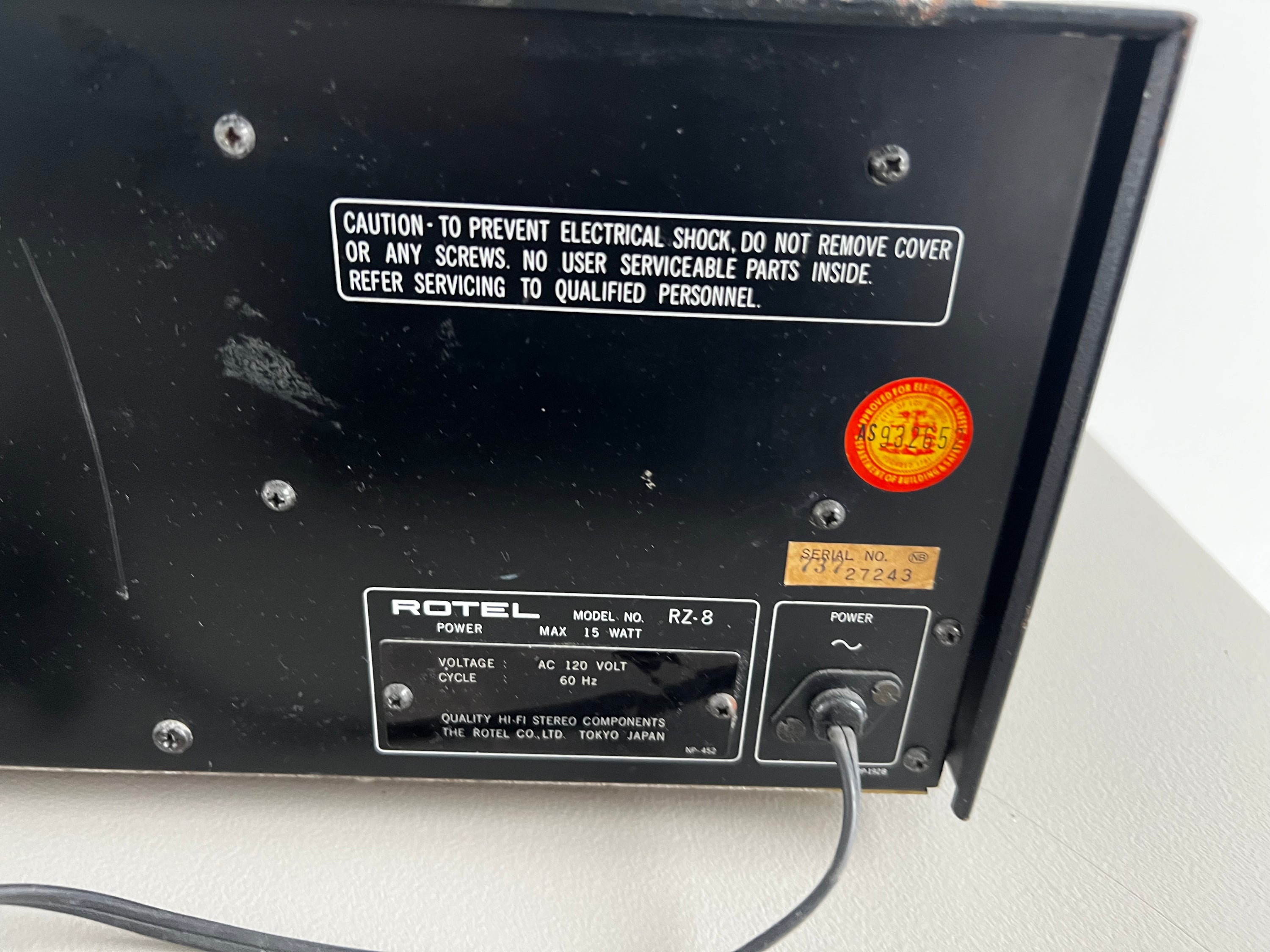 Rotel RZ-8 _Mixer/Préamplificateur