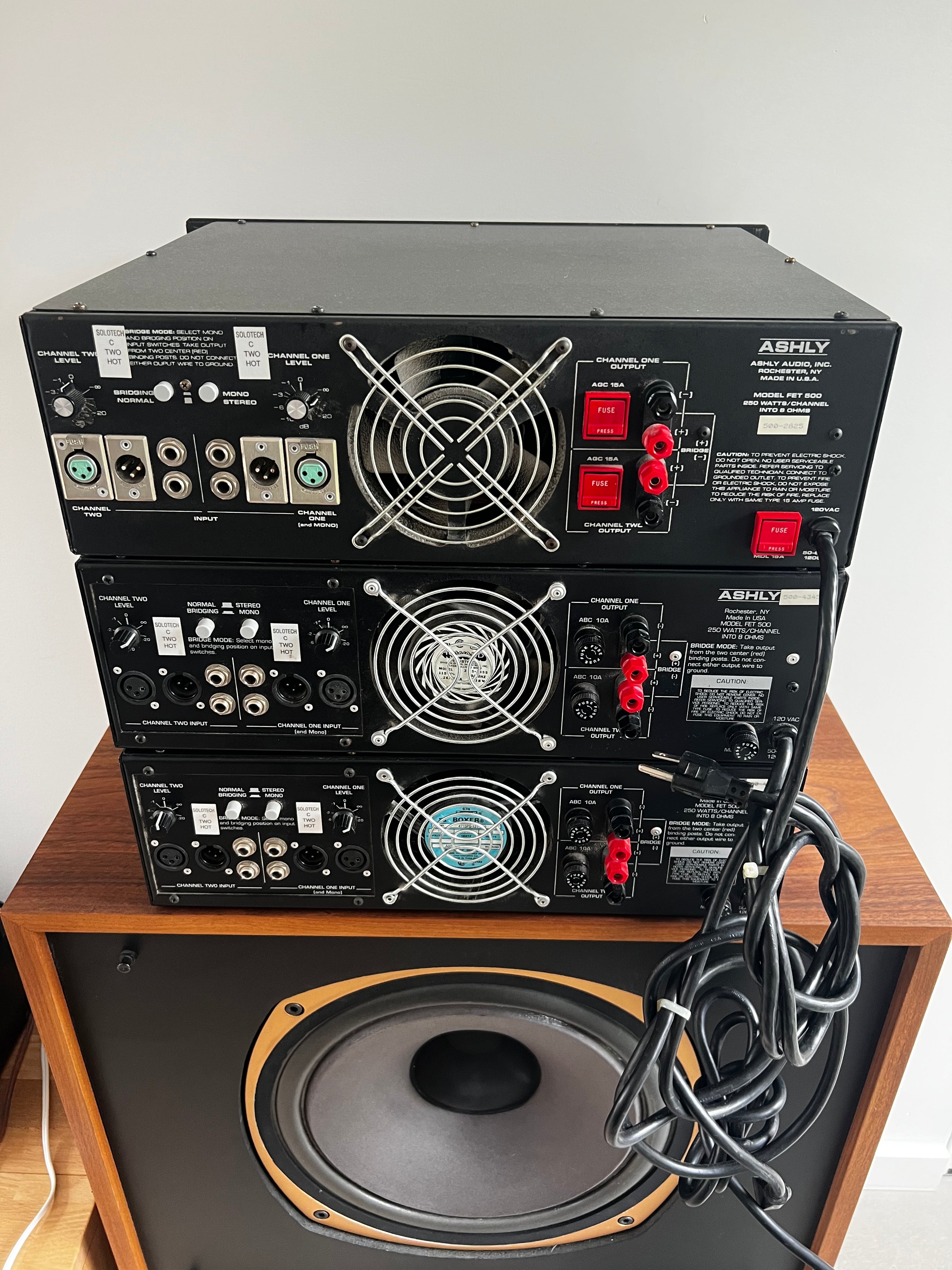 Ashly FET-500 _Power amplifiers