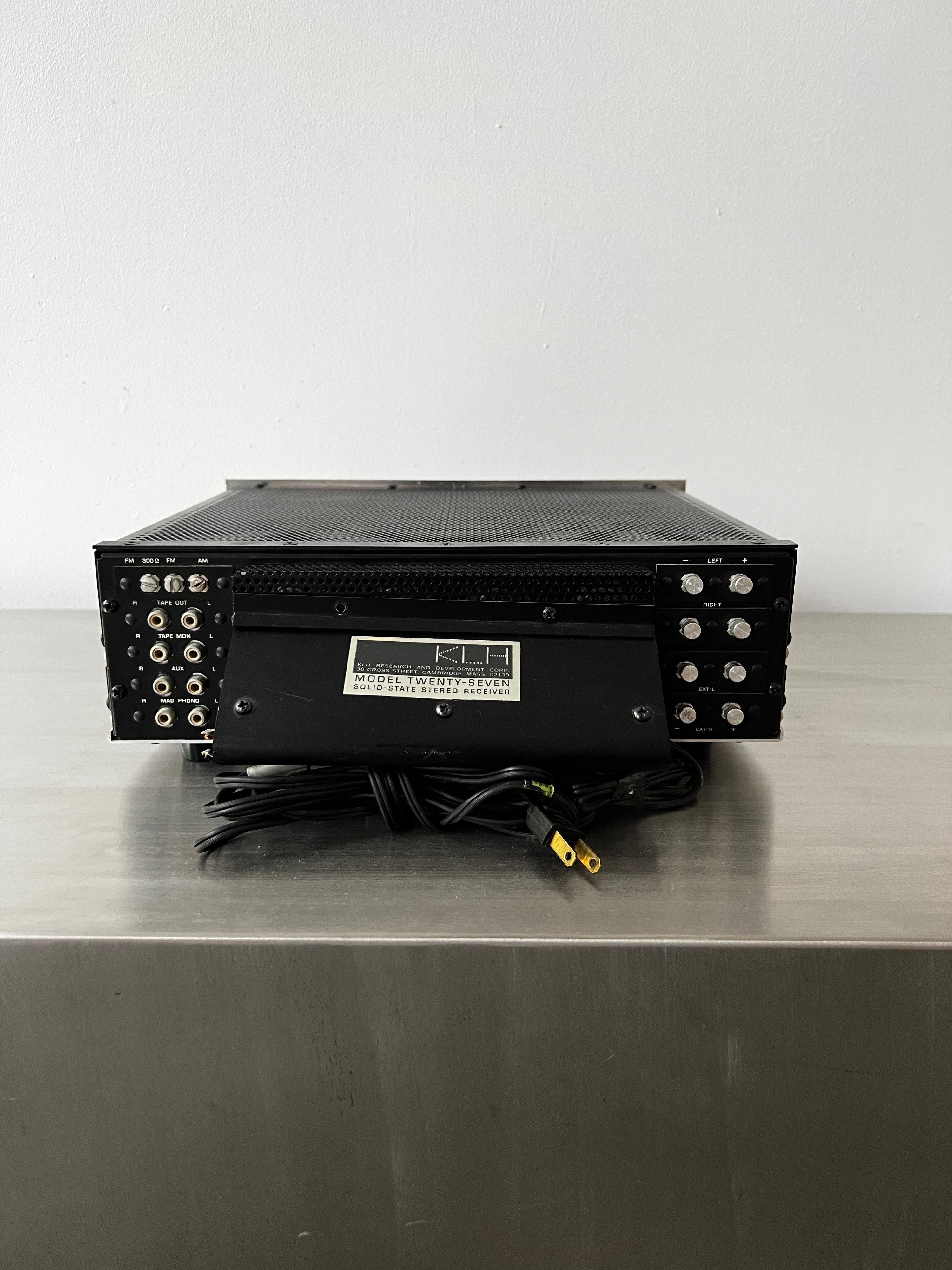 KLH Model Twenty-seven _Amplificateur récepteur