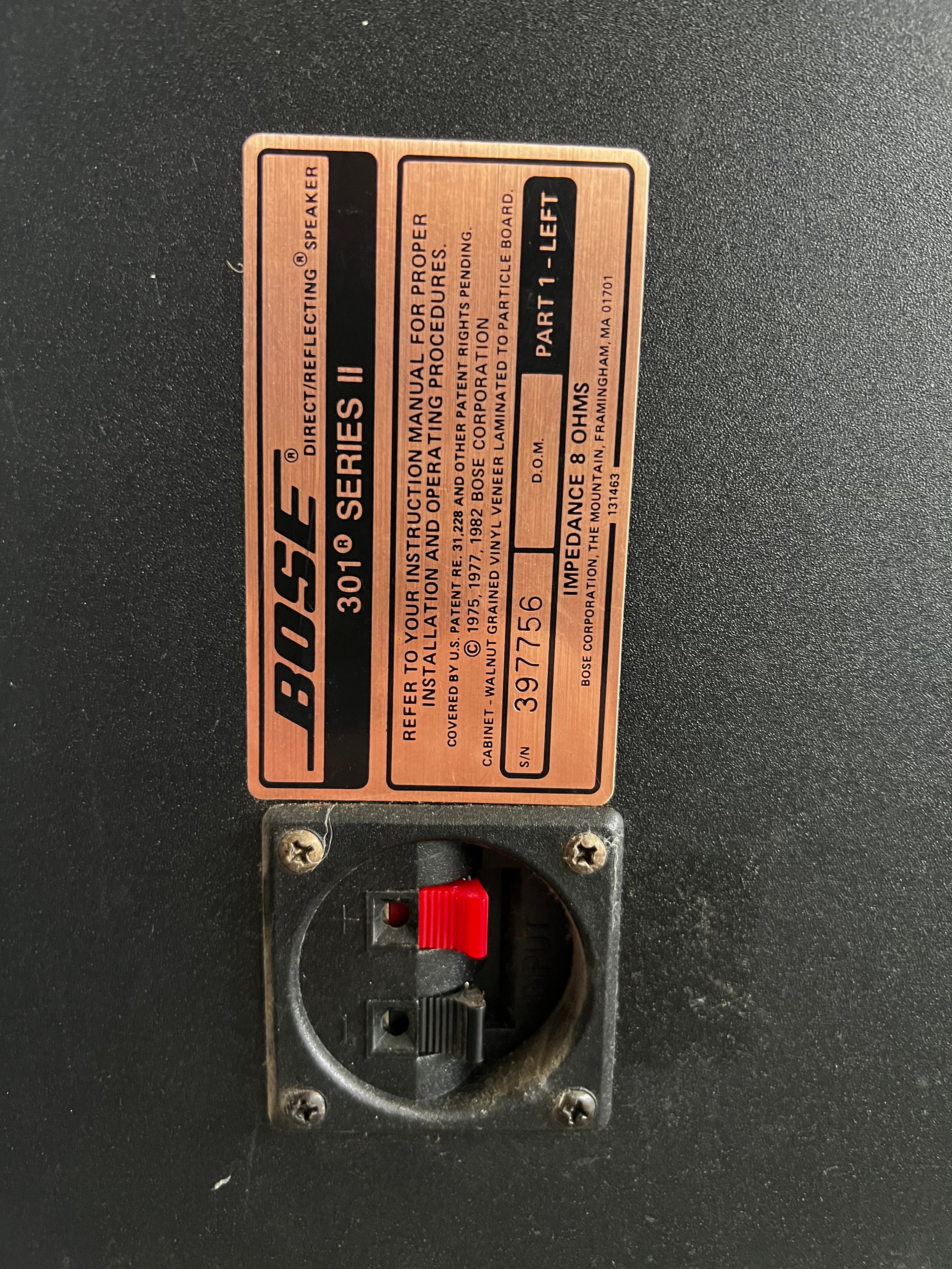 Bose 301 serie II _haut-parleurs d’étagère