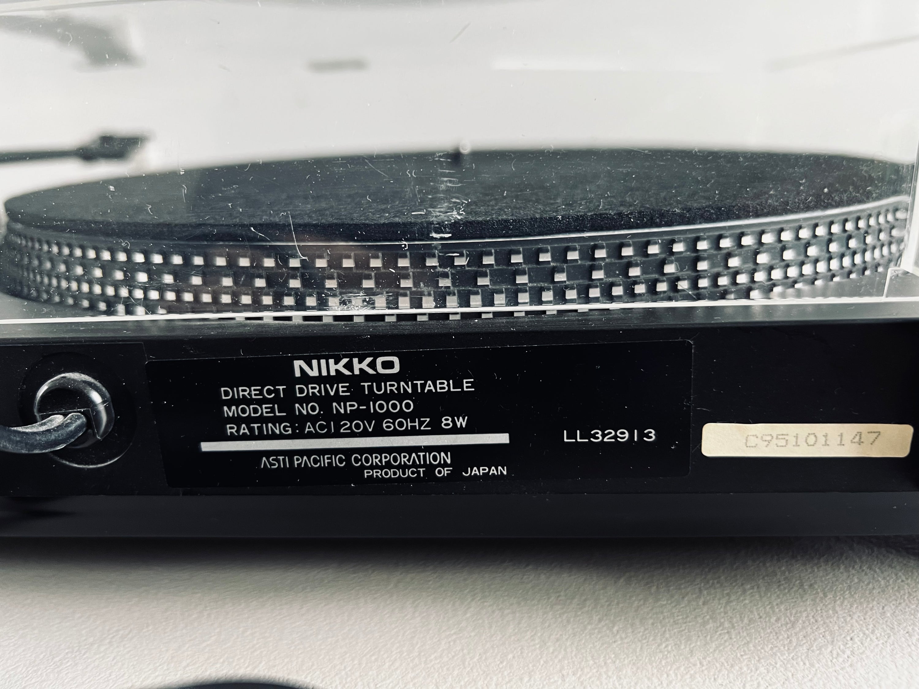 Nikko NP-1000 Direct Drive Turntable