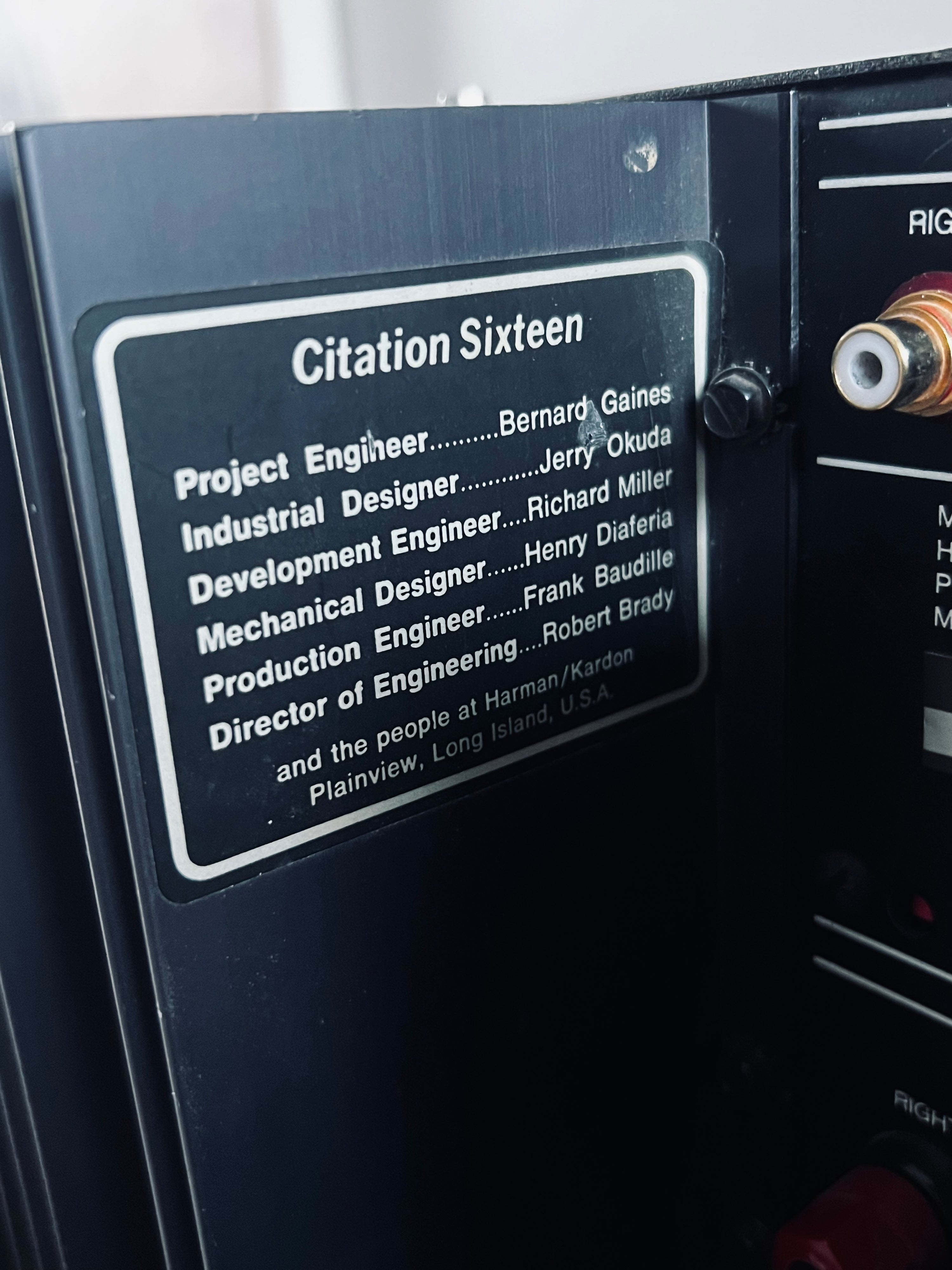 Harman Kardon Citation 16a _Amplificateur de puissance