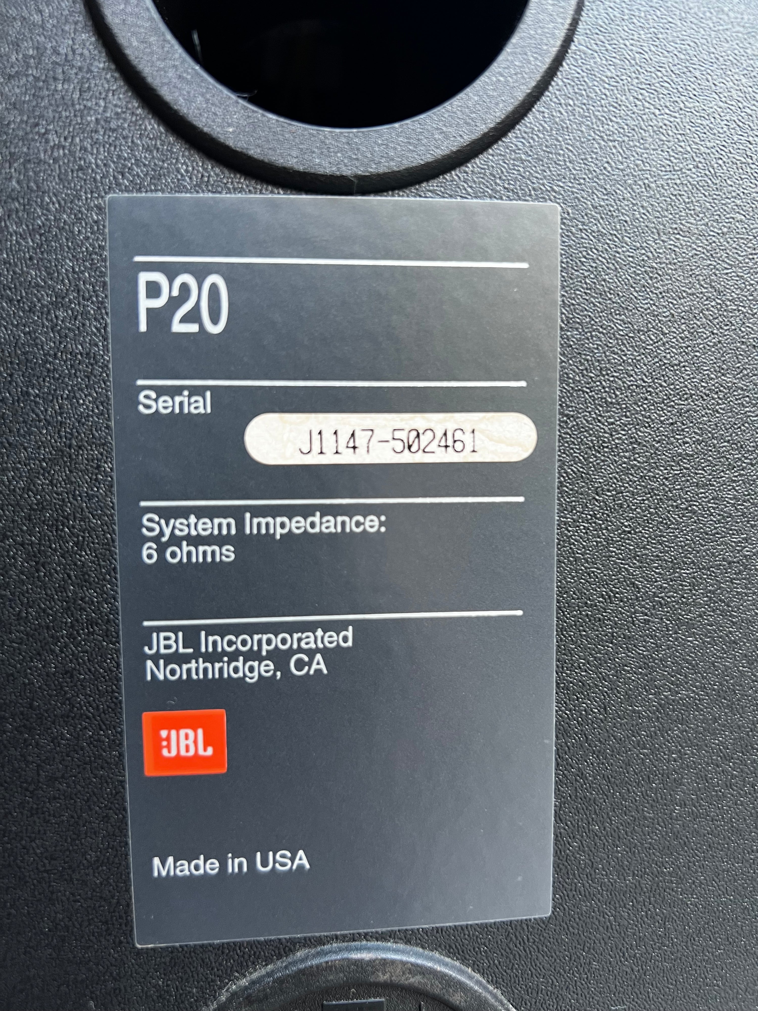 JBL P20 _Haut-Parleurs d’étagère