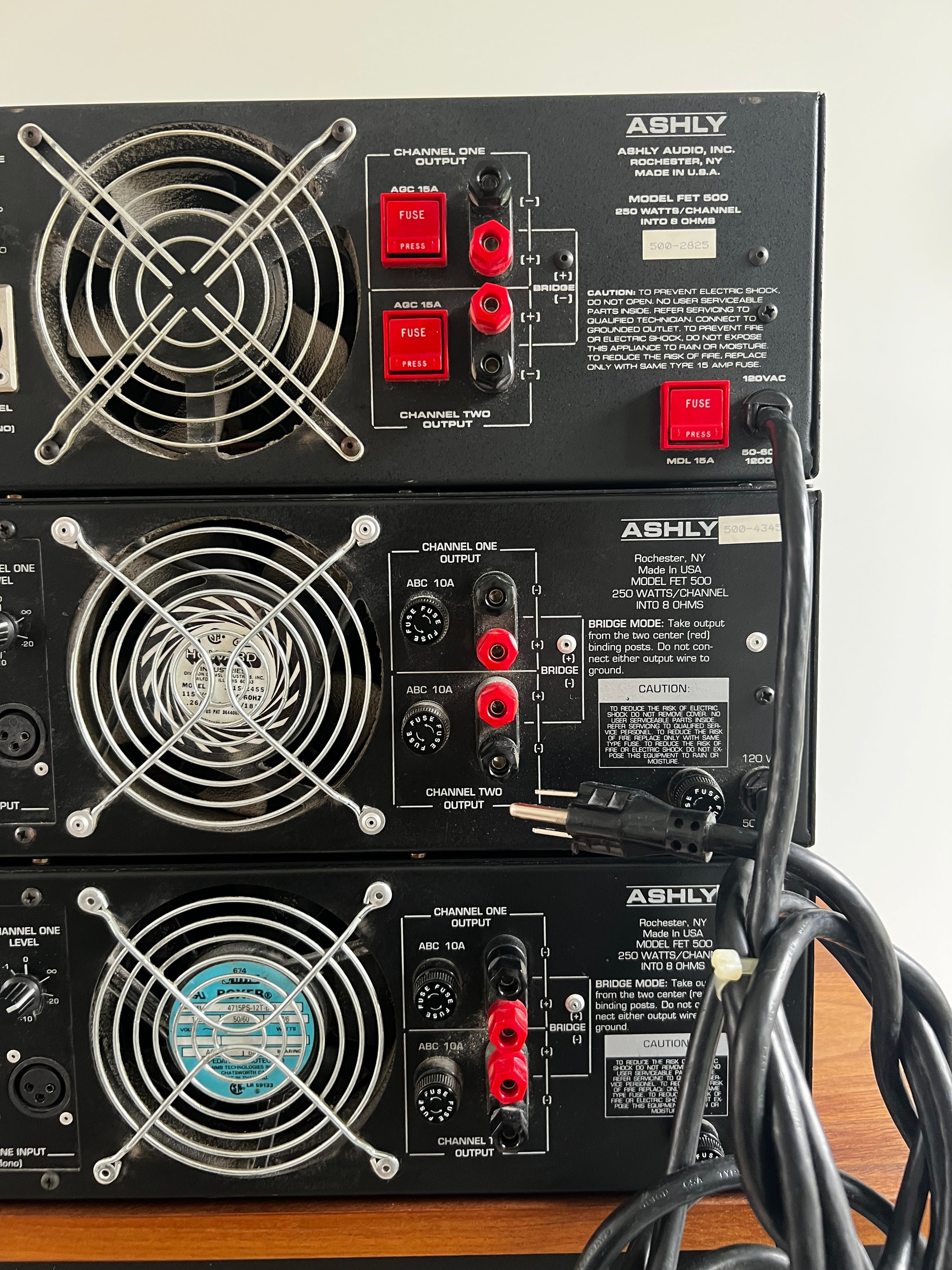 Ashly FET-500 _Power amplifiers