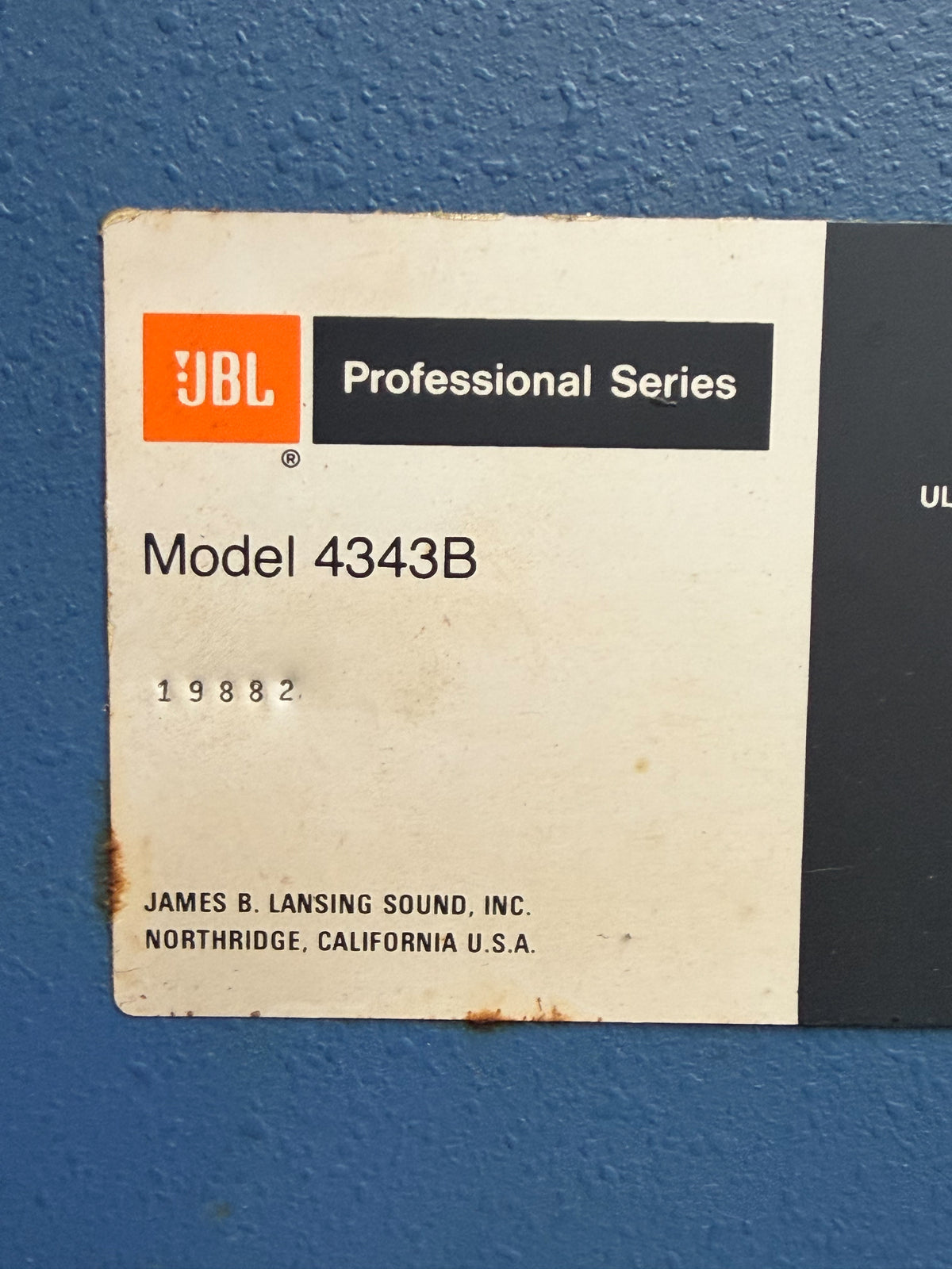 JBL 4343B _Studio Monitors