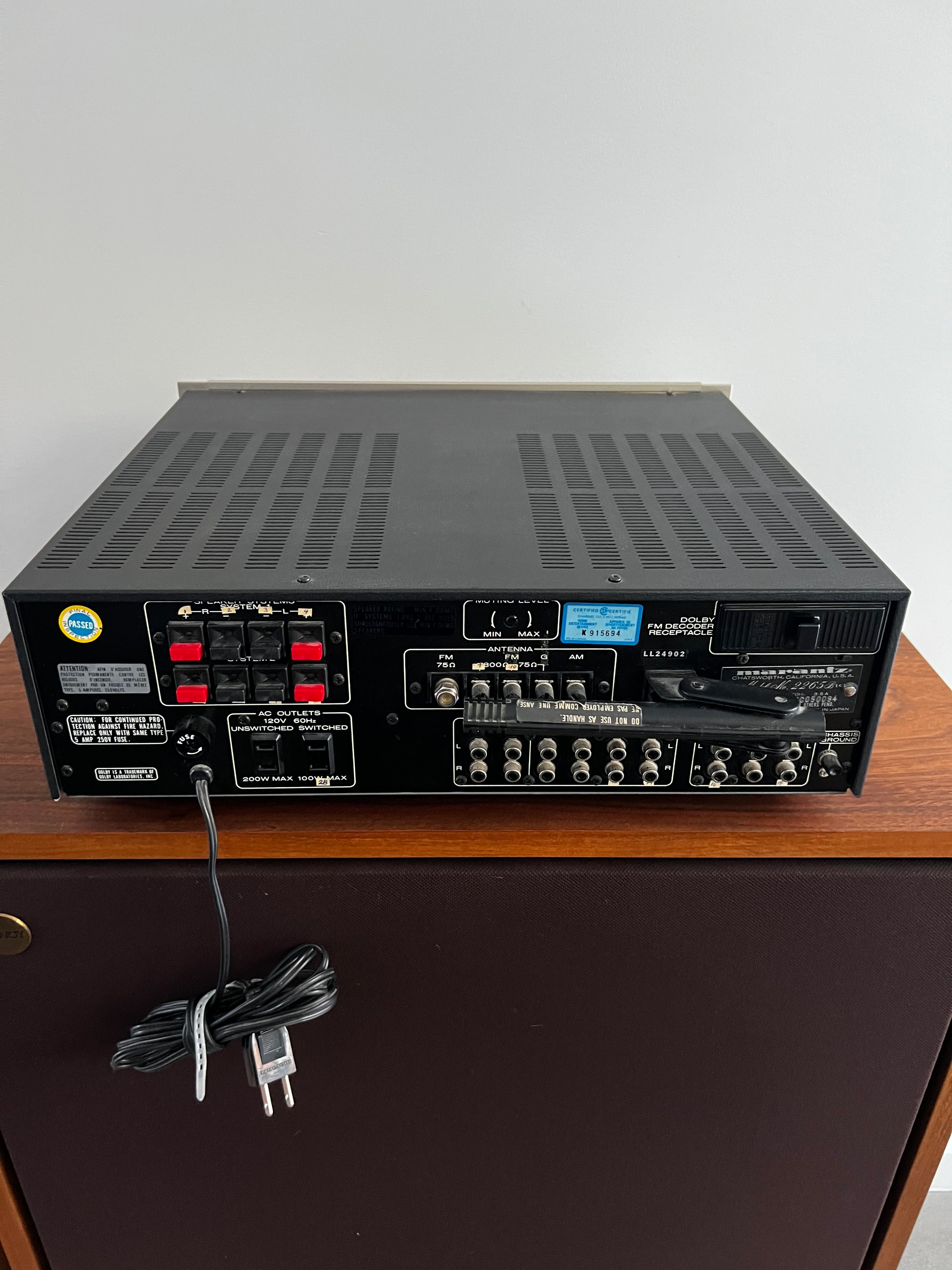 Marantz 2265B _Amplificateur récepteur