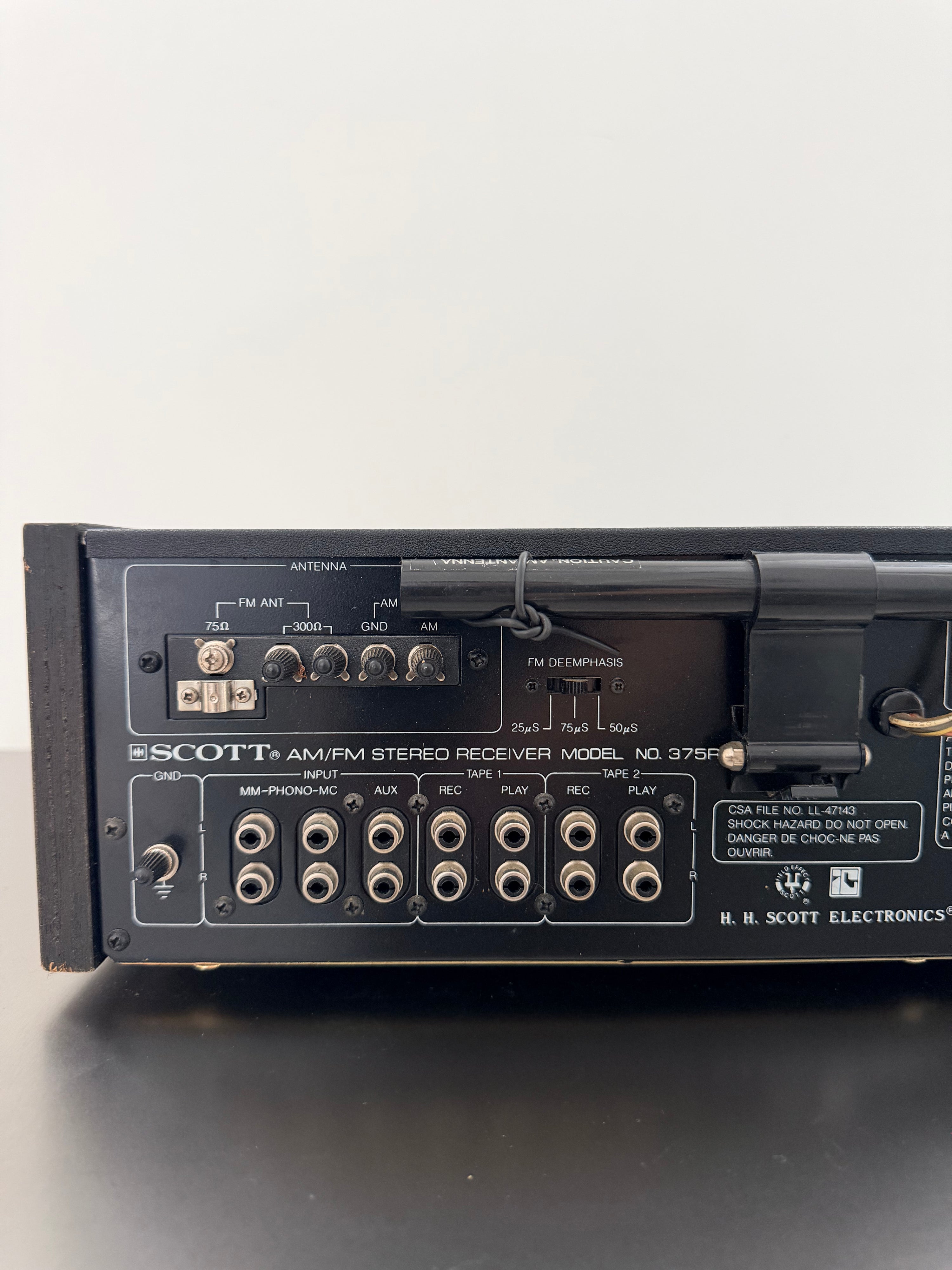 Scott 375R  _Receiver amplifier