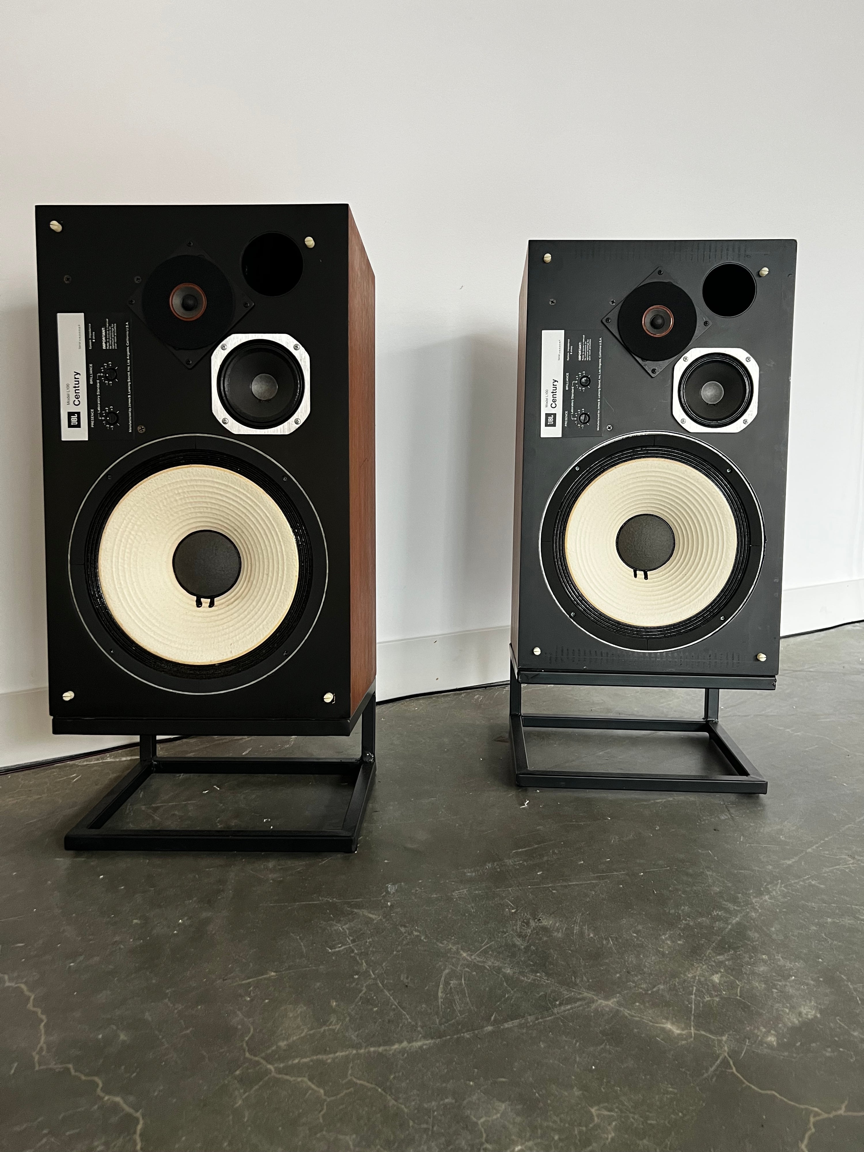 ***(on hold for Alexandre) JBL L100 _Haut-Parleurs de plancher (grilles oranges)