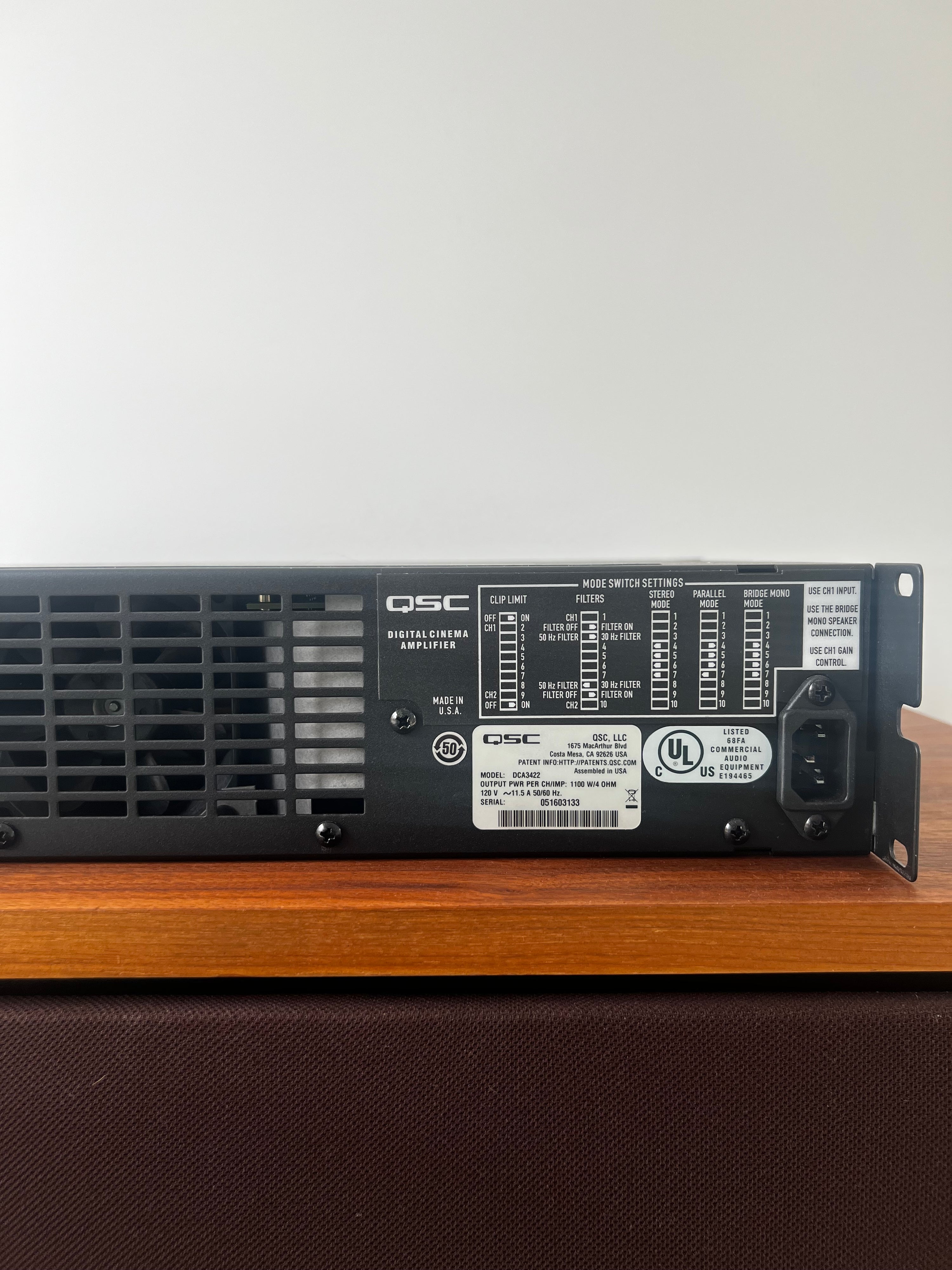 QSC DCA3422 _Amplificateur de puissance 