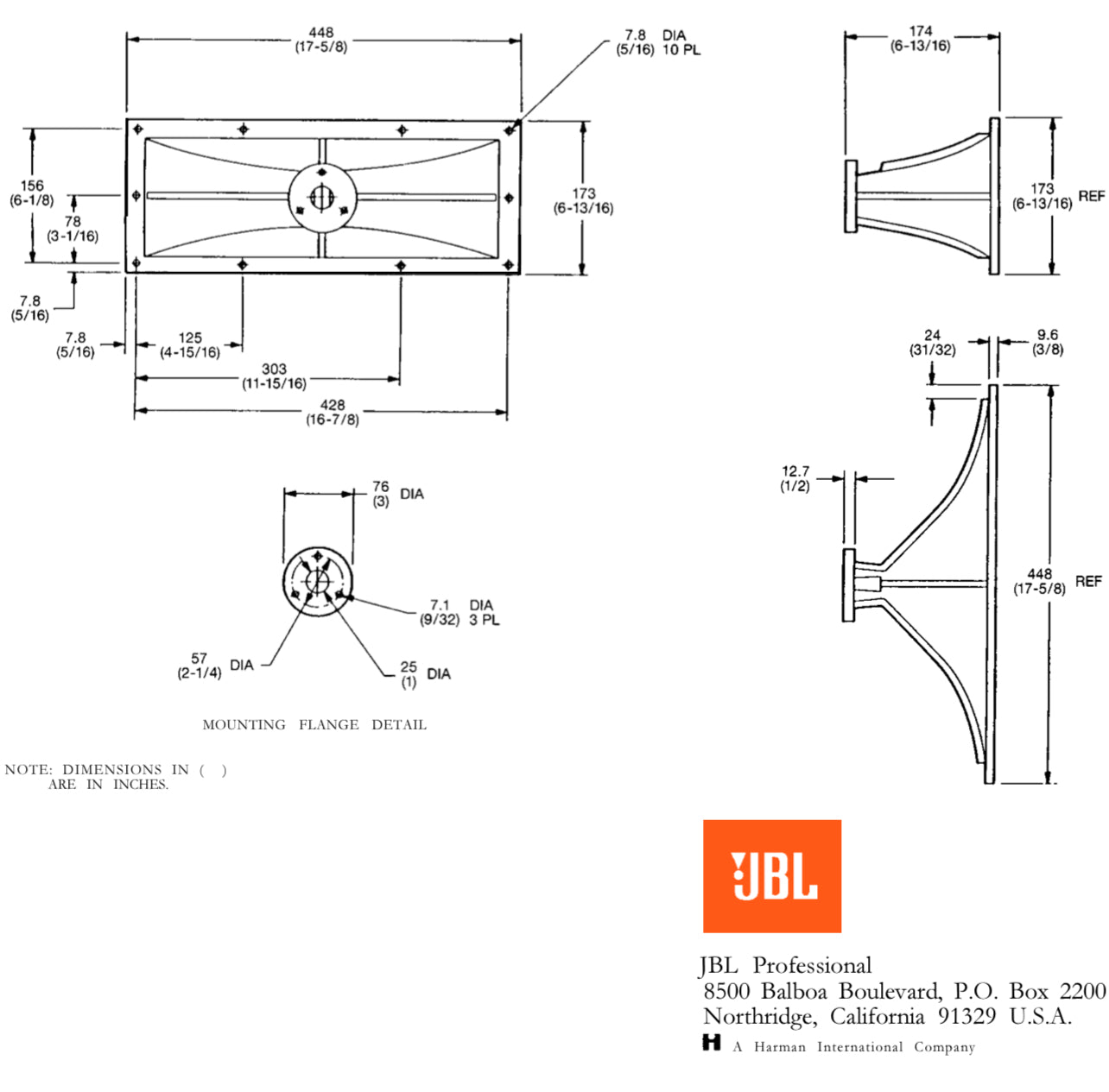 JBL 2370a _paire de horns