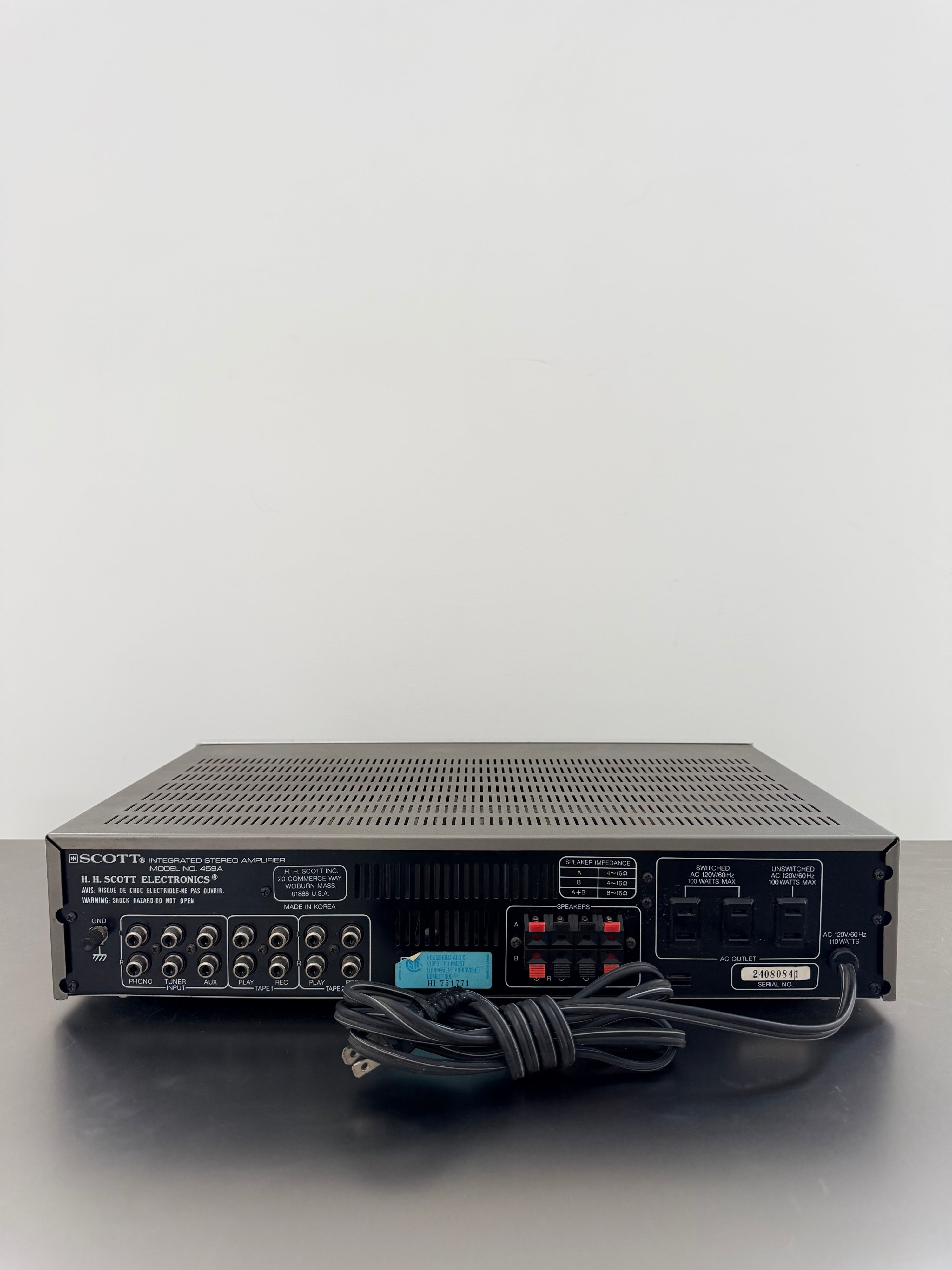 Scott 459A _Integrated amplifier