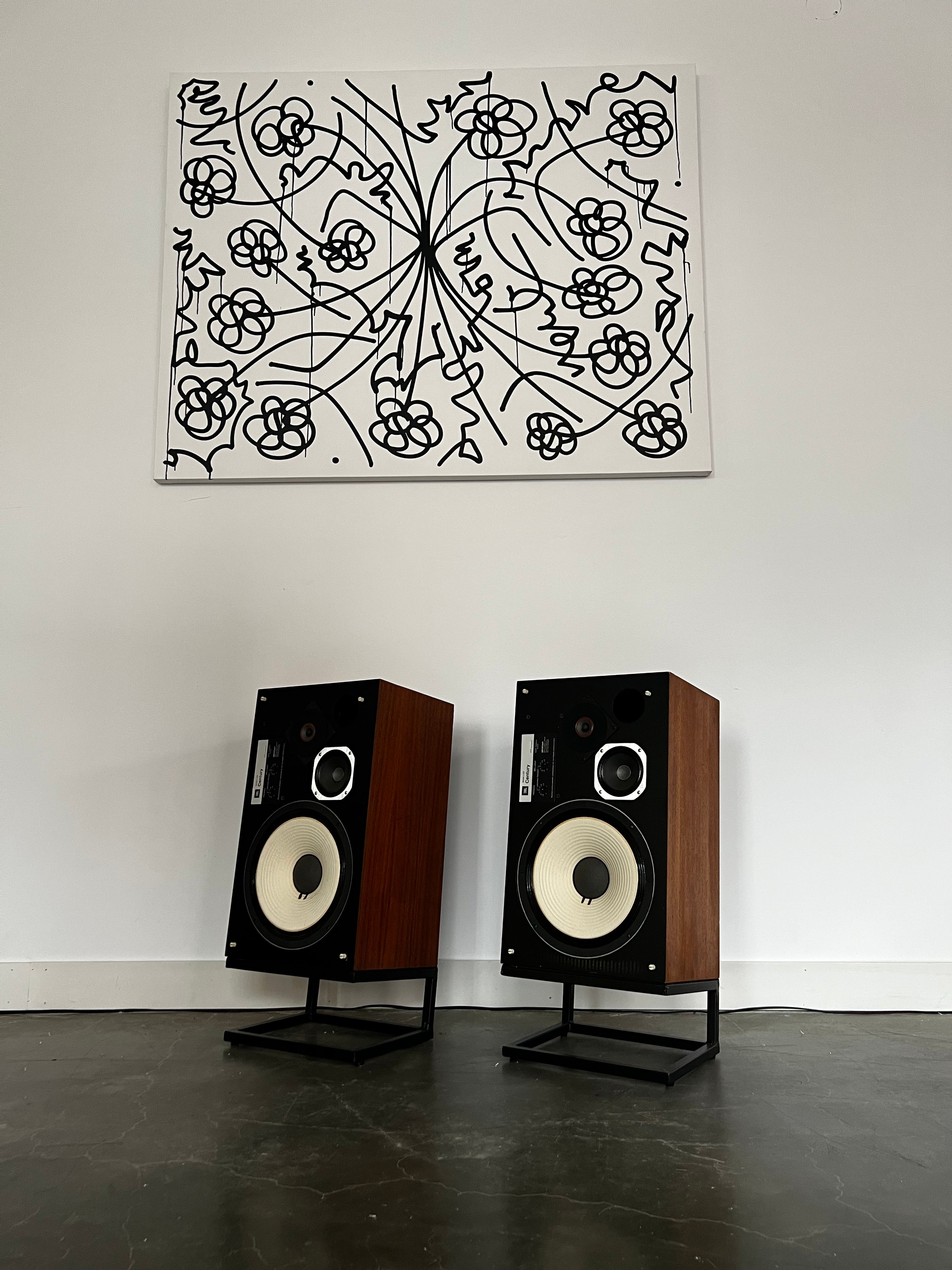 ***(on hold for Alexandre) JBL L100 _Haut-Parleurs de plancher (grilles oranges)